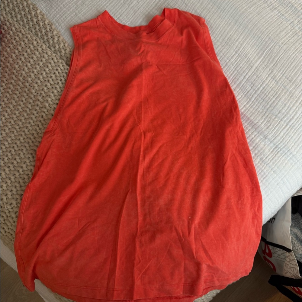 lululemon bright orange tank